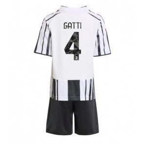 Juventus Federico Gatti #4 Kotipaita Lapsille 2025-26 Lyhythihainen (+ shortsit)